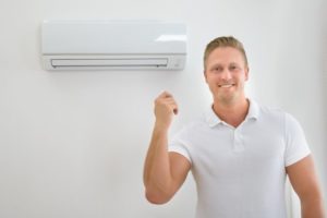 Man Turns On Ductless System